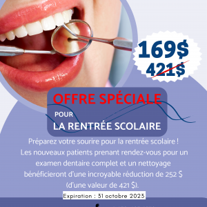 Centre Dentaire St Laurent Saint-Laurent Dental Dentist promotion